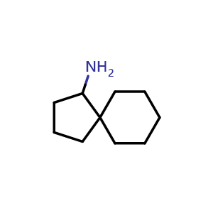 Chemical structure of spiro[4.5]decan-4-amine , CAS 27992-29-6, AChemBlock X184846