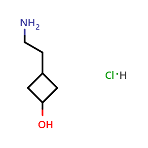 3-(2-aminoethyl)cyclobutanol;hydrochloride