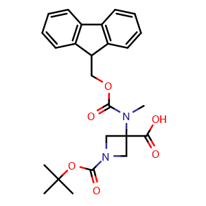 1-tert-butoxycarbonyl-3-[9H-fluoren-9-ylmethoxycarbonyl(methyl)amino]azetidine-3-carboxylic acid