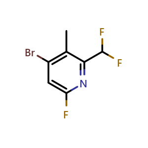 4-bromo-2-(difluoromethyl)-6-fluoro-3-methyl-pyridine