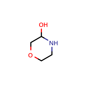 Chemical structure of morpholin-3-ol , CAS 105637-68-1, AChemBlock X184952