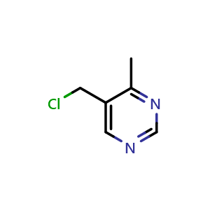Chemical structure of 5-(chloromethyl)-4-methyl-pyrimidine , CAS 1696798-72-7, AChemBlock X184955