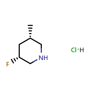 (3R,5S)-3-fluoro-5-methyl-piperidine;hydrochloride