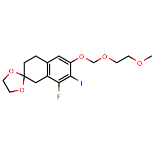 8'-fluoro-7'-iodo-6'-(2-methoxyethoxymethoxy)spiro[1,3-dioxolane-2,2'-tetralin]