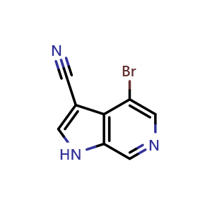 4-bromo-1H-pyrrolo[2,3-c]pyridine-3-carbonitrile