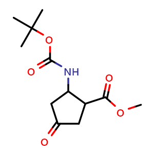 methyl 2-(tert-butoxycarbonylamino)-4-oxo-cyclopentanecarboxylate