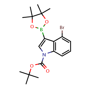 tert-butyl 4-bromo-3-(4,4,5,5-tetramethyl-1,3,2-dioxaborolan-2-yl)indole-1-carboxylate