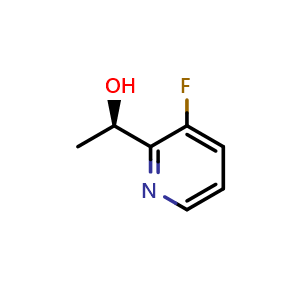 Chemical structure of (1R)-1-(3-fluoro-2-pyridyl)ethanol , CAS 1568238-76-5, AChemBlock X185163