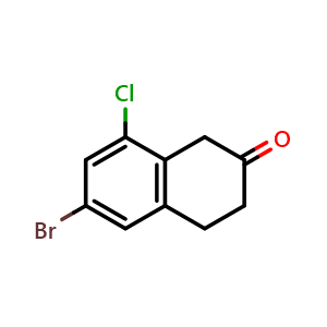 6-bromo-8-chloro-tetralin-2-one