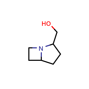 Chemical structure of 1-azabicyclo[3.2.0]heptan-2-ylmethanol , CAS 1781301-31-2, AChemBlock X185218