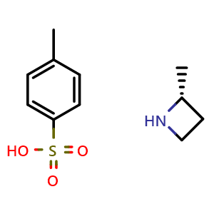 Chemical structure of (2R)-2-methylazetidine tosylate , CAS 1892963-34-6, AChemBlock X185343