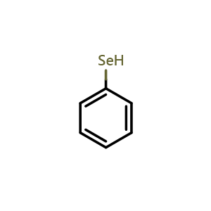 Chemical structure of benzeneselenol , CAS 645-96-5, AChemBlock X185365