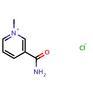 Chemical structure of 1-Methylnicotinamide chloride , CAS 1005-24-9, AChemBlock X185396