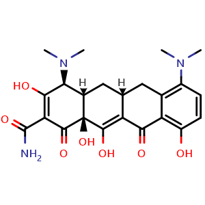 Chemical structure of Minocycline , CAS 10118-90-8, AChemBlock X185409