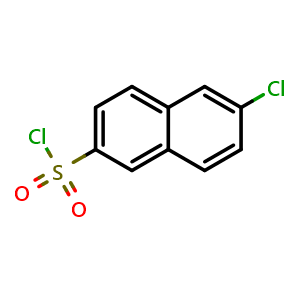 Chemical structure of 6-Chloro-2-naphthylsulfonyl chloride , CAS 102153-63-9, AChemBlock X185414