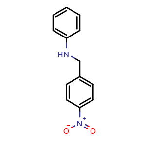 Chemical structure of N-(4-nitrobenzyl)aniline , CAS 10359-18-9, AChemBlock X185433