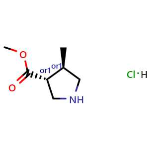 trans-Methyl 4-methylpyrrolidine-3-carboxylate hydrochloride