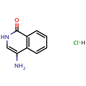 Chemical structure of 4-aminoisoquinolin-1(2H)-one hydrochloride , CAS 108127-91-9, AChemBlock X185473