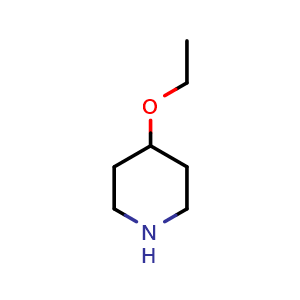 Chemical structure of 4-Ethoxy-piperidine , CAS 1122-86-7, AChemBlock X185505