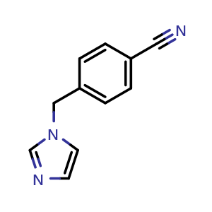 Chemical structure of 4-(1-imidazolylmethyl)-benzonitrile , CAS 112809-54-8, AChemBlock X185508