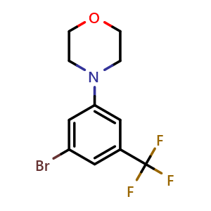 4-(3-bromo-5-(trifluoromethyl)phenyl)morpholine