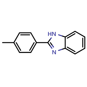 Chemical structure of 2-p-Tolyl-1H-benzoimidazole , CAS 120-03-6, AChemBlock X185572
