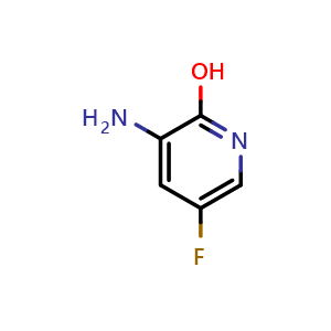 Chemical structure of 3-Amino-5-fluoropyridin-2-ol , CAS 1257069-38-7, AChemBlock X185679