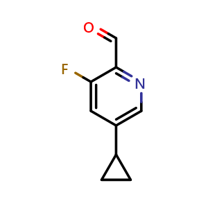 5-Cyclopropyl-3-fluoropicolinaldehyde