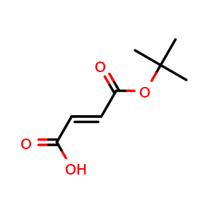 Chemical structure of Fumaric acid mono-tert-butyl ester , CAS 135355-96-3, AChemBlock X185769