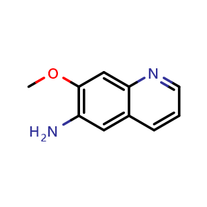 Chemical structure of 7-methoxy-quinolin-6-ylamine , CAS 1356016-60-8, AChemBlock X185776