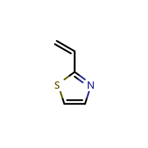 Chemical structure of 2-vinylthiazole , CAS 13816-02-9, AChemBlock X185802