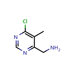 Chemical structure of (6-chloro-5-methyl-pyrimidin-4-yl)-methyl-amine , CAS 14394-57-1, AChemBlock X185863