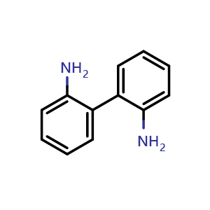 Chemical structure of 2,2'-Diaminobiphenyl , CAS 1454-80-4, AChemBlock X185882