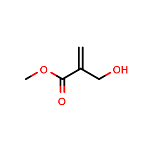 Chemical structure of Methyl2-(hydroxymethyl)acrylate , CAS 15484-46-5, AChemBlock X185937