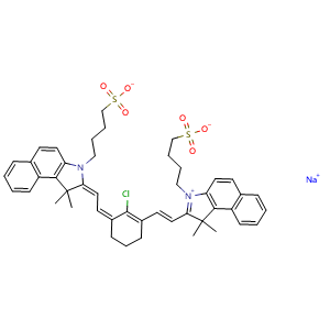 Chemical structure of New Indocyanine Green , CAS 172616-80-7, AChemBlock X186011