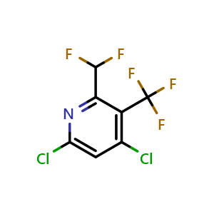 4,6-Dichloro-2-(difluoromethyl)-3-(trifluoromethyl)pyridine