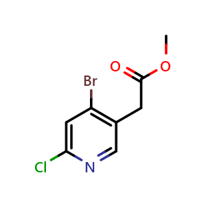 Methyl 4-bromo-6-chloro-3-pyridineacetate