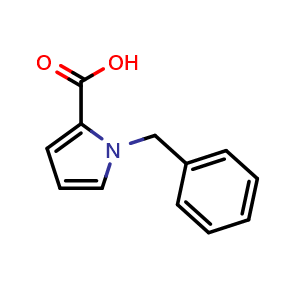 Chemical structure of N-benzyl-2-pyrrolcarboxylic acid , CAS 18159-22-3, AChemBlock X186082