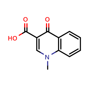 Chemical structure of 1,4-dihydro-1-methyl-4-oxoquinoline-3-carboxylic acid , CAS 18471-99-3, AChemBlock X186099