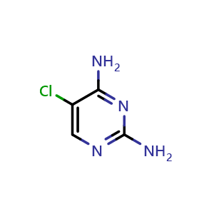 Chemical structure of 5-Chloro-2,4-pyrimidinediamine , CAS 18620-64-9, AChemBlock X186105