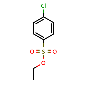 Chemical structure of ethyl 4-chlorobenzenesulfonate , CAS 20443-71-4, AChemBlock X186162
