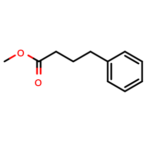 Chemical structure of methyl 4-phenylbutanoate , CAS 2046-17-5, AChemBlock X186163