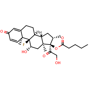 Chemical structure of Betamethason-17-valerat , CAS 2152-44-5, AChemBlock X186202