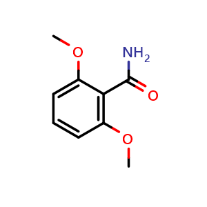 Chemical structure of 2,6-dimethoxybenzamide , CAS 21864-67-5, AChemBlock X186212