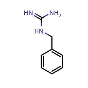 Chemical structure of Benzylguanidin , CAS 2211-57-6, AChemBlock X186220