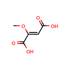 Chemical structure of 2-methoxyfumaric acid , CAS 2215-12-5, AChemBlock X186223