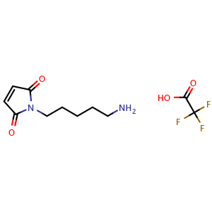 Chemical structure of N-(5-Aminopentyl)maleimide trifluoroacetate salt , CAS 222159-87-7, AChemBlock X186224