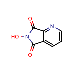 Chemical structure of 6-Hydroxy-5H-pyrrolo[3,4-b]pyridine-5,7(6H)-dione , CAS 23439-87-4, AChemBlock X186251