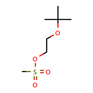 Chemical structure of 2-Tert-Butoxyethyl Methanesulfonate , CAS 235098-18-7, AChemBlock X186254