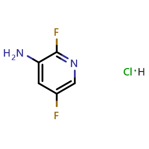 Chemical structure of 2,5-Difluoro-pyridin-3-ylamine hydrochloride , CAS 2428375-68-0, AChemBlock X186278
